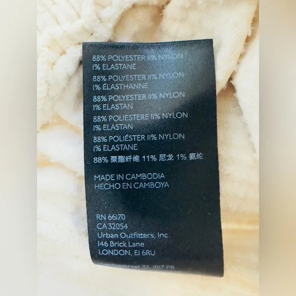 Urban Outfitters Ivory High Waist Flowy Wide-Leg Corduroy Pants. Small. NWT - Picture 15 of 15